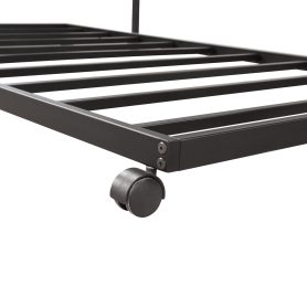 Twin Daybed with Trundle Multifunctional Metal Lounge Daybed Frame for Living Room Guest Room 12 Twin Daybed with Trundle Multifunctional Metal Lounge Daybed Frame for Living Room Guest Room
