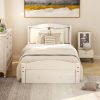 Platform Twin Bed Frame with Storage Drawer and Wood Slat Support 2 Platform Twin Bed Frame with Storage Drawer and Wood Slat Support