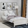 Wood Platform Bed with Headboard,Footboard and Wood Slat Support