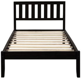 Wood Platform Bed with Headboard/Wood Slat Support,Twin 6