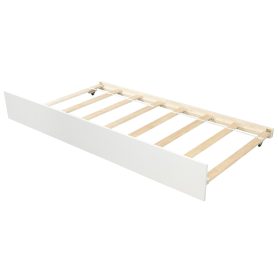 Twin over Twin Bunk Bed, with Trundle and Storage