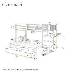 Twin over Full/Twin Bunk Bed
