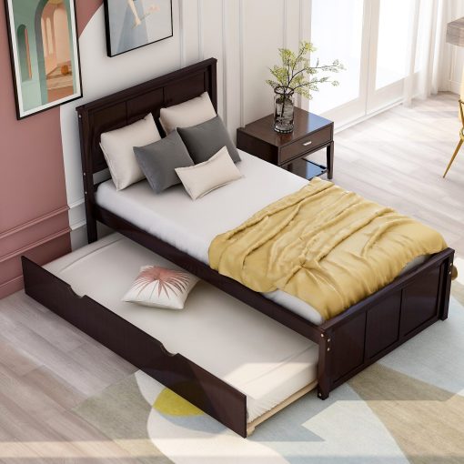 Platform Bed With Twin Size Trundle - Image 2