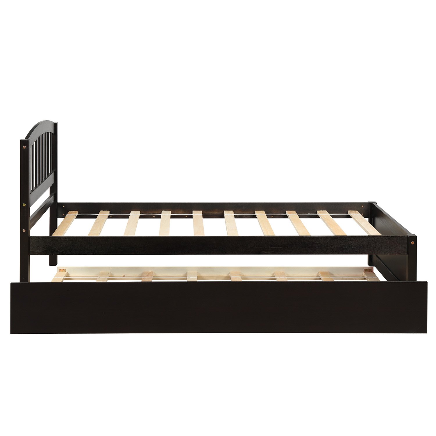 Twin Size Platform Bed Wood Bed Frame With Trundle 10 Twin Size Platform Bed Wood Bed Frame With Trundle