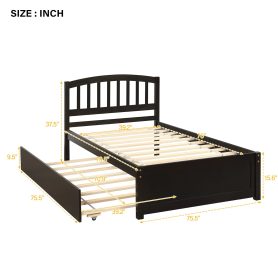 Twin Size Platform Bed Wood Bed Frame With Trundle 19 Twin Size Platform Bed Wood Bed Frame With Trundle