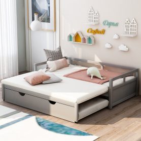 Extending Wooden Daybed With Trundle