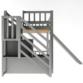 Twin Over Twin Bunk Bed With Convertible Slide And Stairway 28 Twin Over Twin Bunk Bed With Convertible Slide And Stairway
