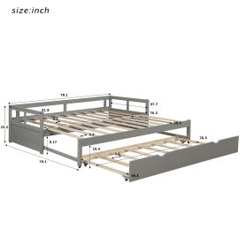 Extending Wooden Daybed With Trundle