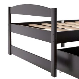 Twin Size Platform Bed With 2 Drawers