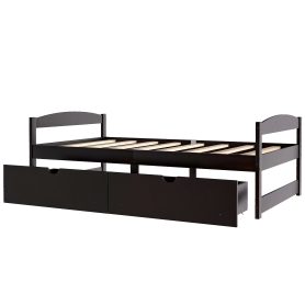 Twin Size Platform Bed With 2 Drawers