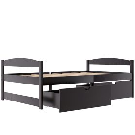 Twin Size Platform Bed With 2 Drawers