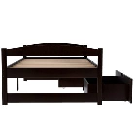 Twin Size Platform Bed With 2 Drawers