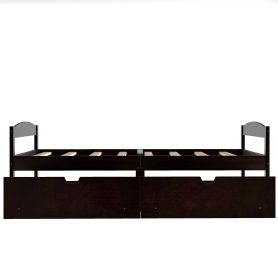 Twin Size Platform Bed With 2 Drawers