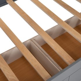 Twin Size Bunk Bed With A Loft Bed Attached, With Two Drawers