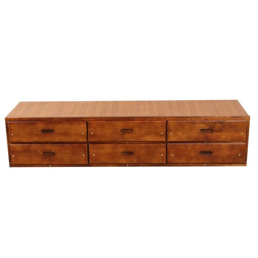 Twin Size Platform Storage Bed Solid Wood Bed With 6 Drawers
