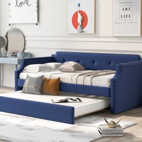 Twin Upholstered Daybed With Trundle