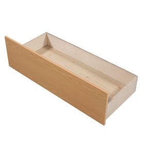 Twin Size Wood House Bed With Two Drawers