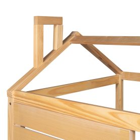 Twin Size Wood House Bed With Two Drawers