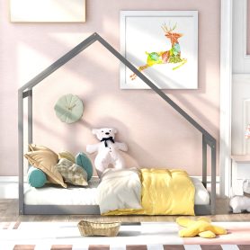 Twin Size Wooden House Beds