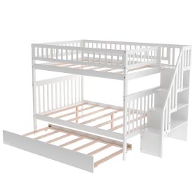 Full Over Full Bunk Bed With Trundle And Staircase 24 Full Over Full Bunk Bed With Trundle And Staircase