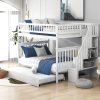 Full Over Full Bunk Bed With Trundle And Staircase