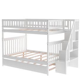 Full Over Full Bunk Bed With Trundle And Staircase 22 Full Over Full Bunk Bed With Trundle And Staircase