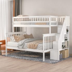 Twin Over Full Stairway Bunk Bed With Storage 14 Twin Over Full Stairway Bunk Bed With Storage