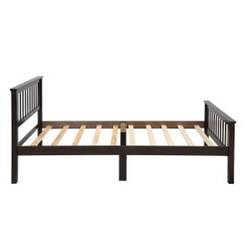 Wood Platform Bed With Headboard And Footboard, Twin