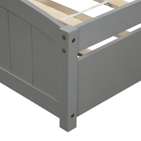 Twin Size Platform Bed With Trundle