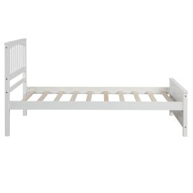 Wood Platform Bed,Twin Size