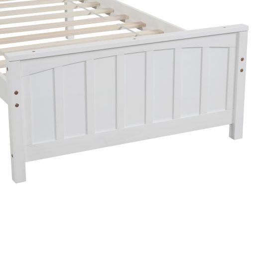 Wood Platform Bed,Twin Size