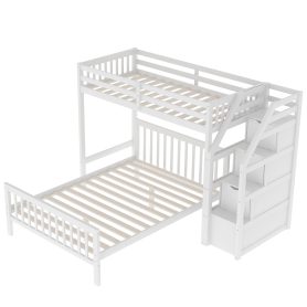 Twin Over Full Loft Bed With Storage