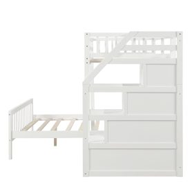 Twin Over Full Loft Bed With Storage