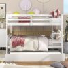 Full Over Full Bunk Bed with Trundle, Convertible to 2 Full Size Platform Bed