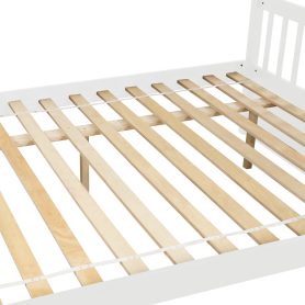 Full Over Full Bunk Bed with Trundle, Convertible to 2 Full Size Platform Bed