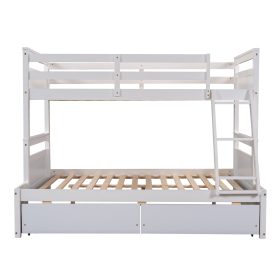 Twin Over Full Bunk Bed With Storage