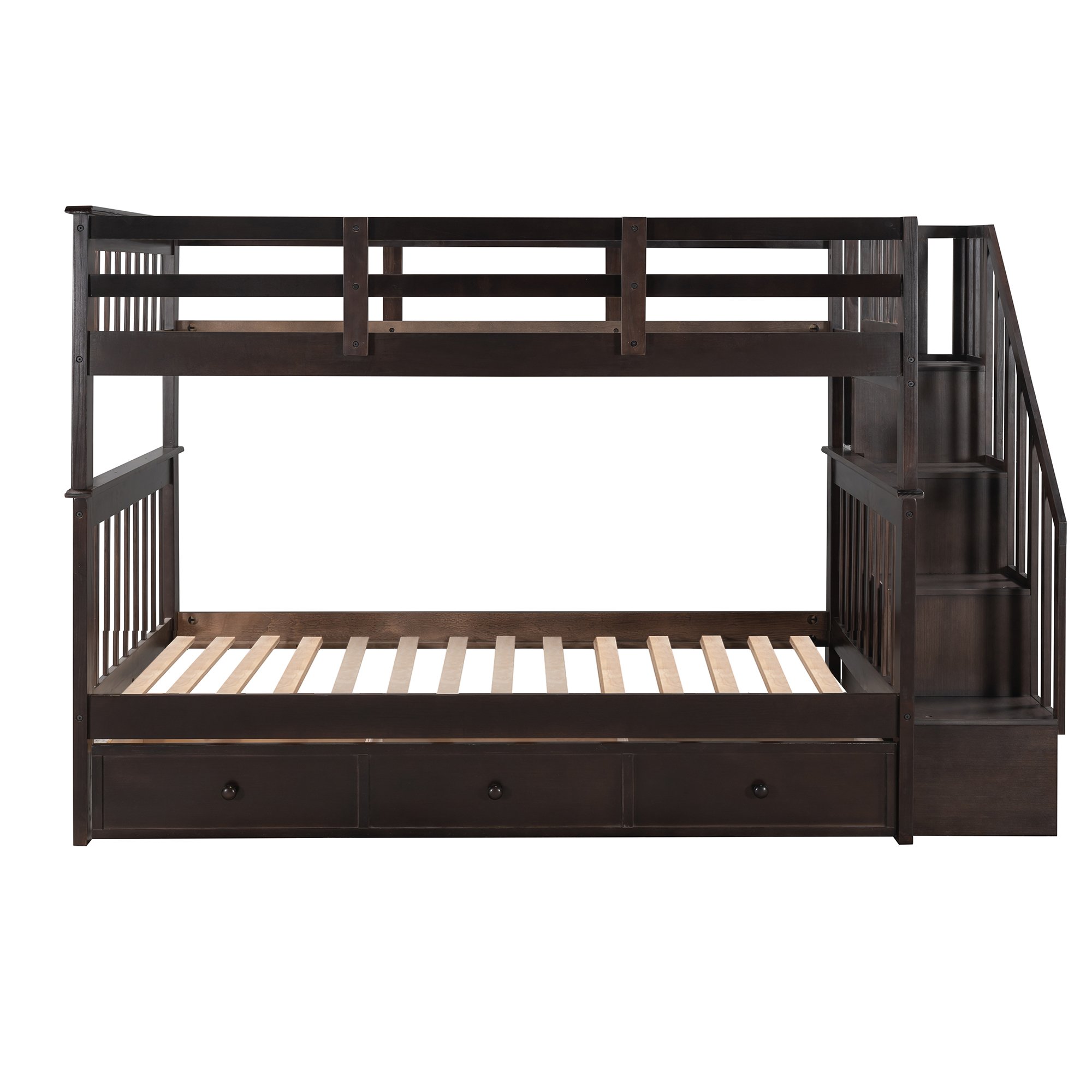 Stairway Twin-over-twin Bunk Bed With Three Drawers For Bedroom 6 Stairway Twin-over-twin Bunk Bed With Three Drawers For Bedroom