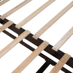 Wooden Extendable Daybed With Trundle Bed And Two Storage Drawers