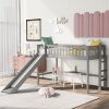 Twin Size Low Loft Beds With Ladder And Slide 1 Twin Size Low Loft Beds With Ladder And Slide