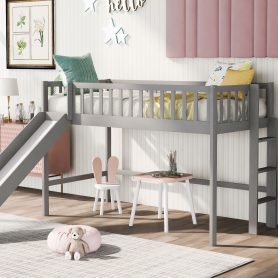 Twin Size Low Loft Beds With Ladder And Slide 18 Twin Size Low Loft Beds With Ladder And Slide