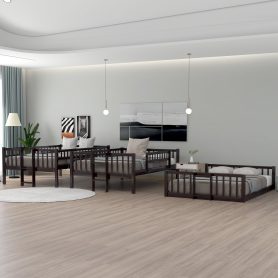 Full over Full over Full Triple Bunk Beds With Built-in Ladder And Slide 20 Full-over-full-over-full Triple Bunk Bed With Built-in Ladder And Slide and Guardrails