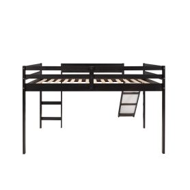 Full Loft Bed With Slide, Multifunctional Design