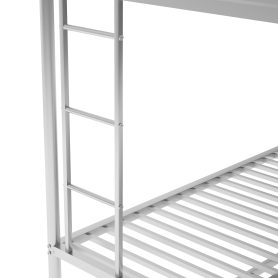 Twin over Full Bunk Bed with Twin Size Trundle, Two-Side Ladders 15 Twin over Full Bunk Bed with Twin Size Trundle, Two-Side Ladders