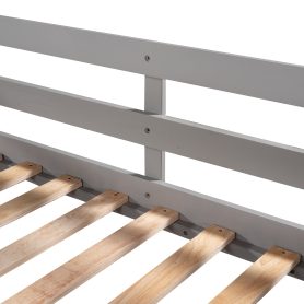 Full And Twin Size L-Shaped Bunk Bed With Slide And Short Ladder 26 Full And Twin Size L-Shaped Bunk Bed With Slide And Short Ladder