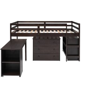 Study Low Twin Loft Bed With Cabinet And Rolling Portable Desk 24 Study Low Twin Loft Bed With Cabinet And Rolling Portable Desk