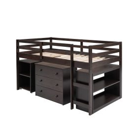 Study Low Twin Loft Bed With Cabinet And Rolling Portable Desk 26 Study Low Twin Loft Bed With Cabinet And Rolling Portable Desk