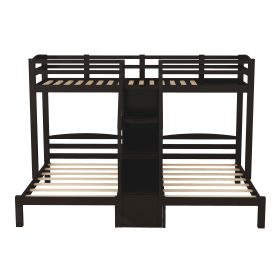 Twin over Twin & Twin Bunk Bed with Built-in Staircase and Little Drawer 22 Twin over Twin & Twin Bunk Bed with Built-in Staircase and Little Drawer