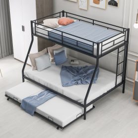 Twin over Full Bunk Bed with Twin Size Trundle, Two-Side Ladders 17 20220330 0185eed43e77ac9f9f997cc5ea5a98a4