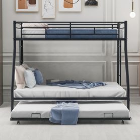 Twin over Full Bunk Bed with Twin Size Trundle, Two-Side Ladders 16 20220330 131936ef8922ea9cee912f3a55604f48
