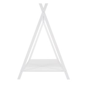 Tent Bed Frame, Twin Size Metal Play House Bed With Slat